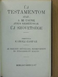 Új Testamentom/A zsoltárok könyve [antikvár]