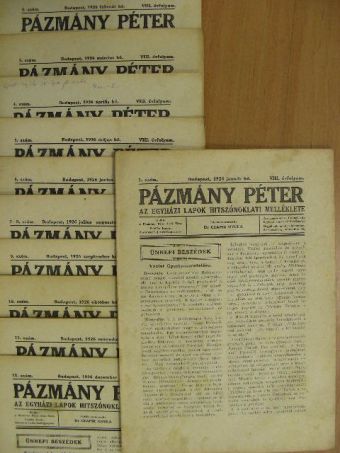 Pázmány Péter 1926. január-december [antikvár]
