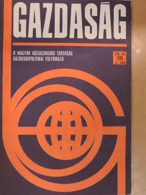 Angyal Ádám - Gazdaság 1988/4. [antikvár]