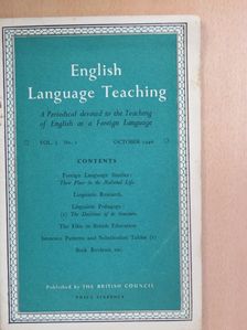 Oliver Bell - English Language Teaching October 1946 [antikvár]