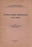 Dr. Hegedüs József - Nyelvtani minimum (Angol alapfok) [antikvár]
