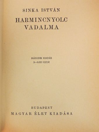 Sinka István - Harmincnyolc vadalma [antikvár]