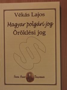 Vékás Lajos - Öröklési jog [antikvár]