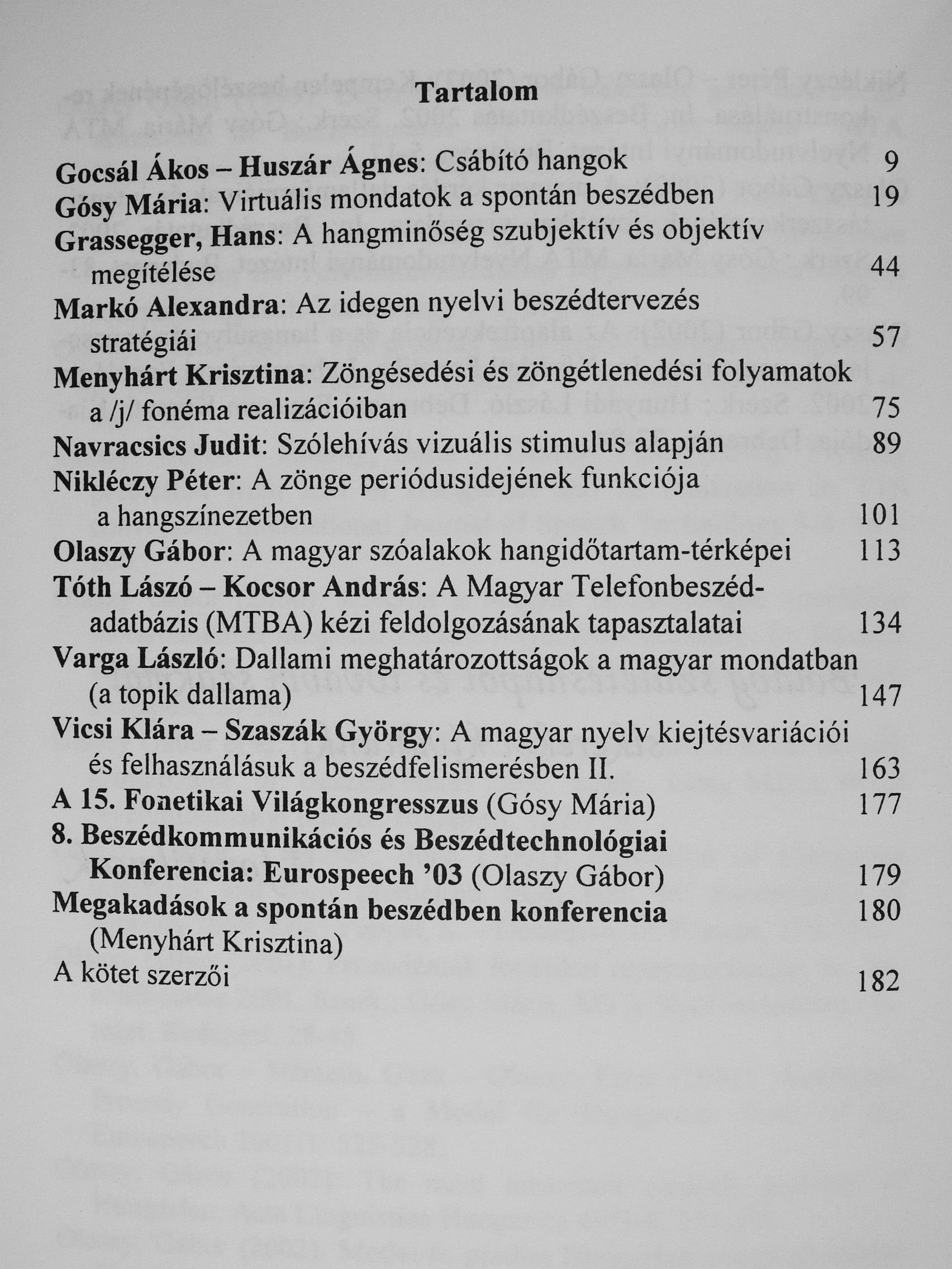 Szaszák György - Beszédkutatás 2003 [antikvár]