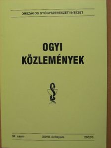 OGYI közlemények 2002/3. [antikvár]
