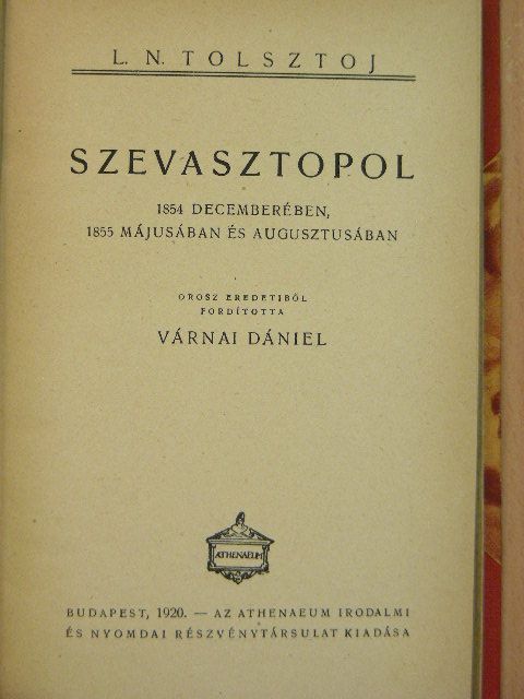 L. N. Tolsztoj - Szevasztopol [antikvár]