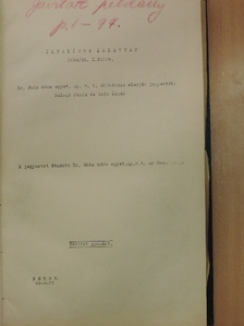 Dr. Entz Géza - Általános állattan 1934/35. I. félév [antikvár]