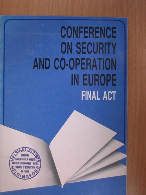 Conference on Security and Co-operation in Europe [antikvár]