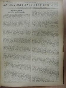 Az orvosi gyakorlat kérdései 1935-1936. (nem teljes évfolyam) [antikvár]