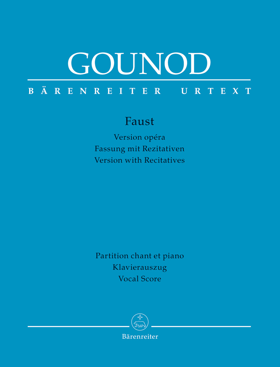 GOUNOD - FAUST. VESION OPÉRA, PARTITION CHANT ET PIANO