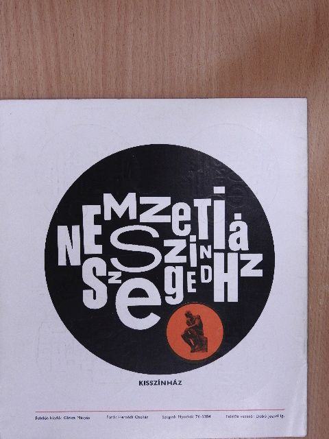 Nemzeti Színház Szeged - Kisszínház [antikvár]