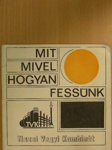 Mit, mivel, hogyan fessünk? [antikvár]