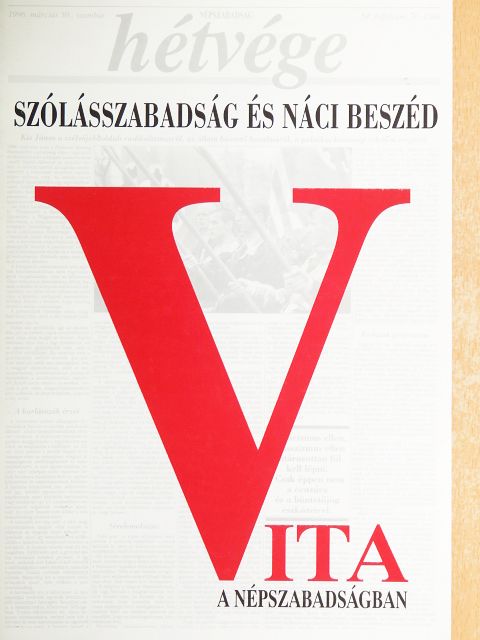 Bayer József - Vita a Népszabadságban 1996. március 30. [antikvár]