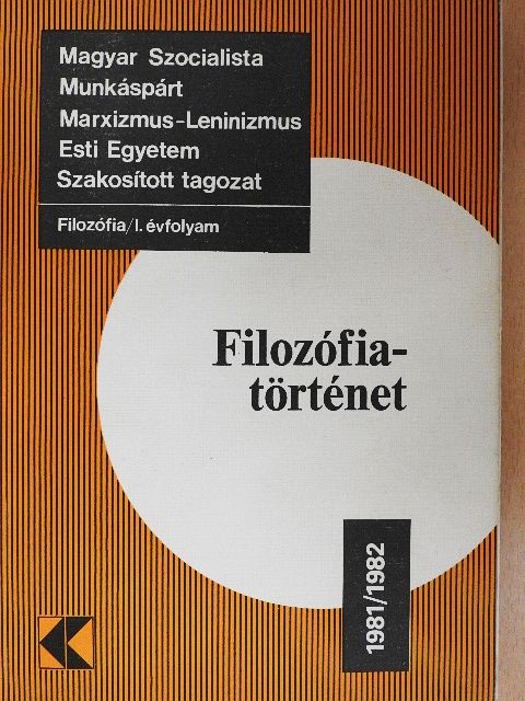 Dr. Szolnoki János - Filozófiatörténet  [antikvár]