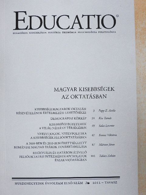 Ferenc Viktória - Educatio 2012. tavasz [antikvár]