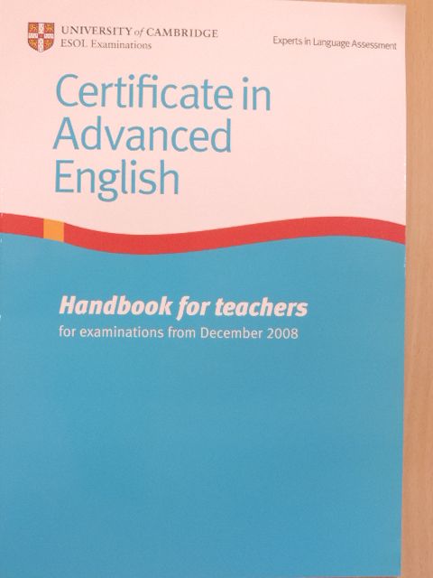 Certificate in Advanced English [antikvár]