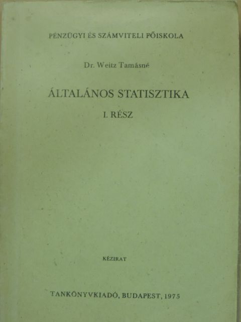 Borda Józsefné - Általános statisztika I. [antikvár]