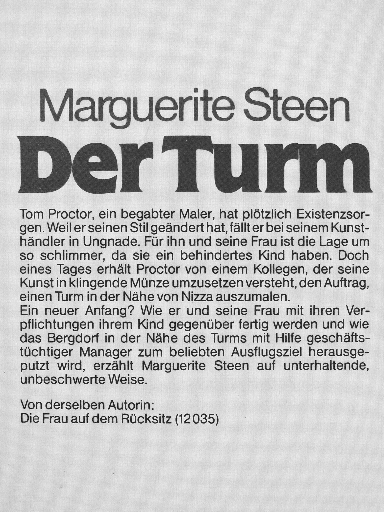 Marguerite Steen - Der Turm [antikvár]