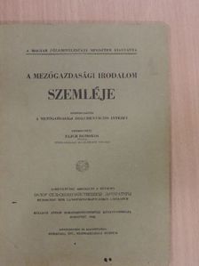 Dr. Csukás Zoltán - A mezőgazdasági irodalom szemléje [antikvár]