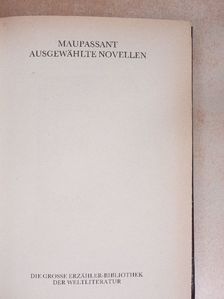 Guy de Maupassant - Ausgewählte Novellen [antikvár]