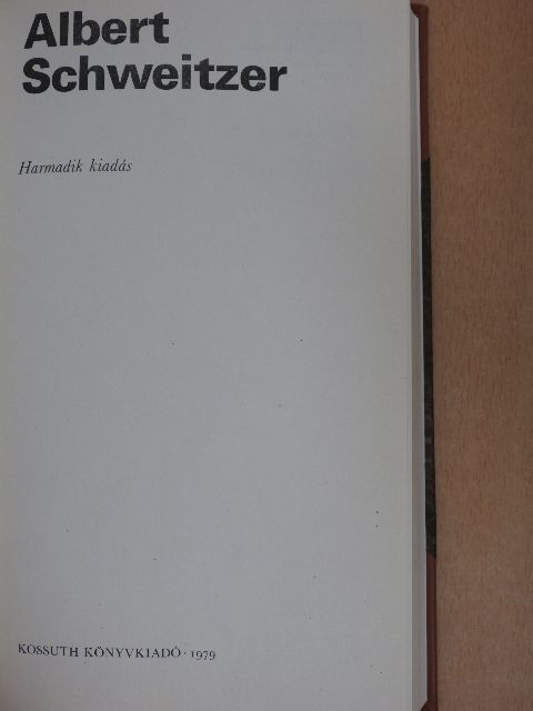 Borisz Noszik - Albert Schweitzer [antikvár]
