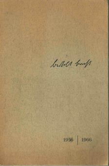 Ernst Wendt, Erwin Leiser, Klaus Völker, Walser, Martin - Bertolt Brecht 1956-1966 [antikvár]