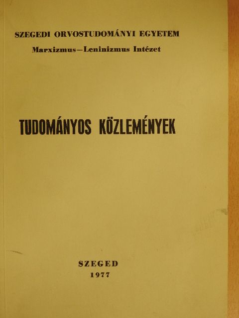 Besenyi Sándor - Tudományos közlemények [antikvár]