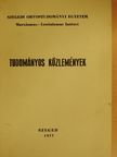 Besenyi Sándor - Tudományos közlemények [antikvár]