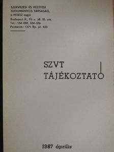 SZVT Tájékoztató 1987. április [antikvár]