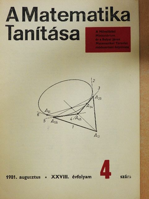 Dr. Koller Lászlóné - A matematika tanítása 1981. augusztus [antikvár]