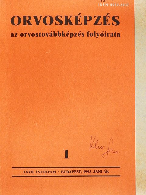Dr. Bajtai Attila - Orvosképzés 1993. január [antikvár]