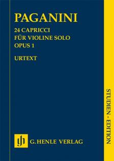 PAGANINI - 24 CAPRICCI FÜR VIOLINE SOLO OP.1 URTEXT FÜR VIOLINE SOLO STUDIENPARTITUR