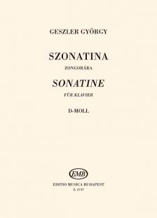 GESZLER GYÖRGY - SZONATINA d-moll ZONGORÁRA