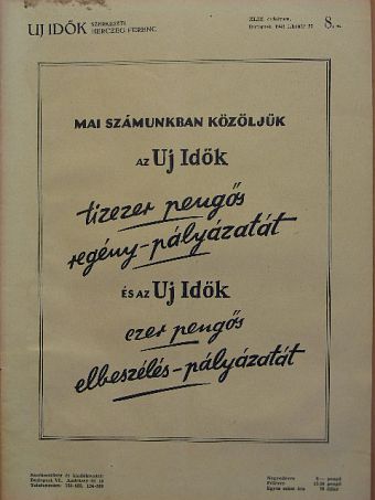 Gulácsy Irén - Uj Idők 1943. február 20. [antikvár]