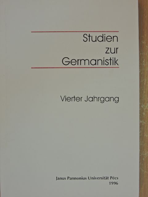 Anikó Vettermann - Studien zur Germanistik 4. [antikvár]