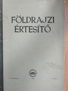 Abella Miklós - Földrajzi Értesítő 1956/3. [antikvár]