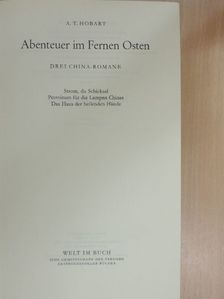 A. T. Hobart - Abenteuer im Fernen Osten [antikvár]