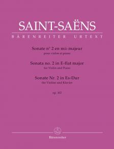 SAINT -SAENS - SONATA NO.2 IN E-FLAT MAJOR FOR VIOLIN AND PIANO OP.102