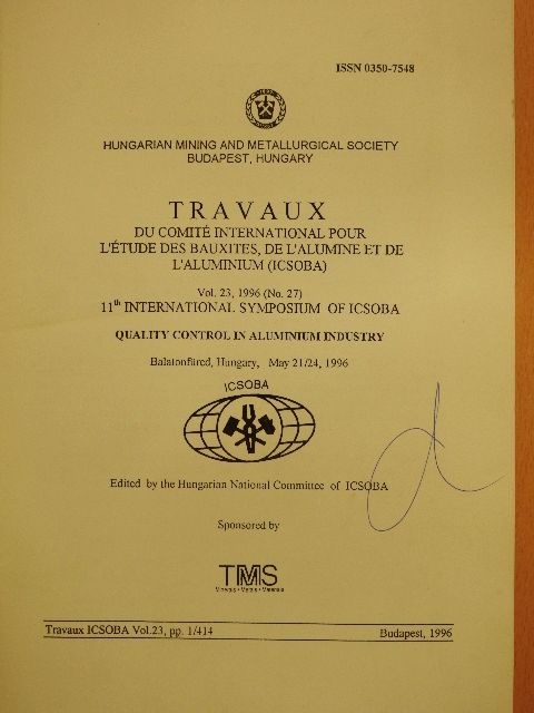 Gy. Komlóssy - Travaux 23/1996 [antikvár]
