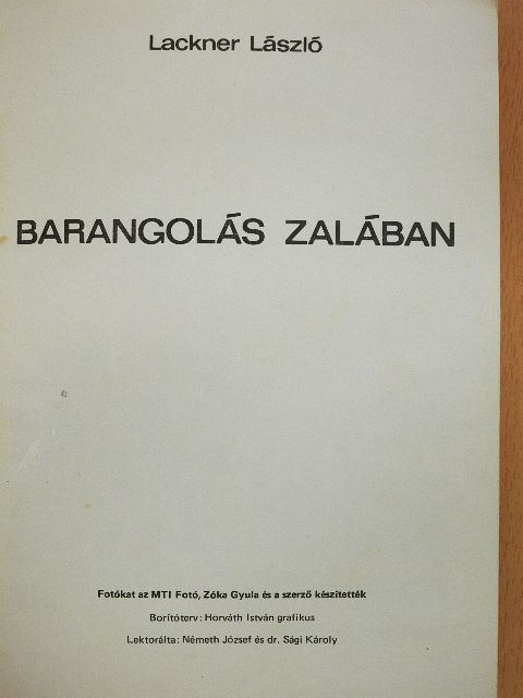 Lackner László - Barangolás Zalában [antikvár]