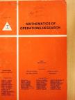 A. J. J. Talman - Mathematics of Operations Research August 1989 [antikvár]