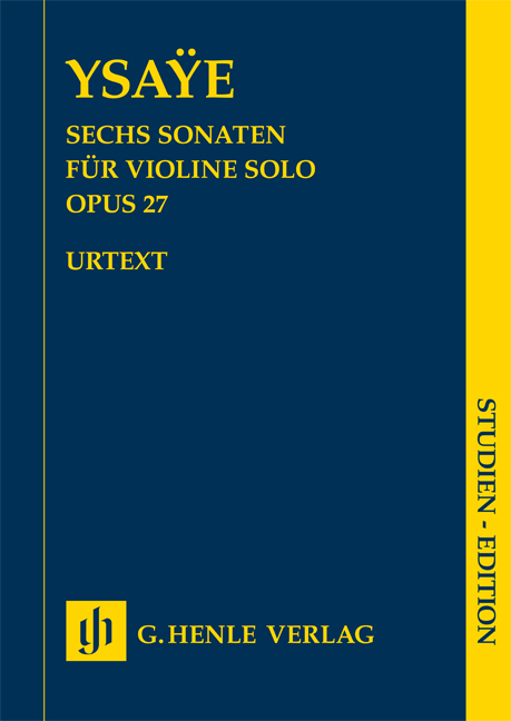 YSAYE - SECHS SONATE FÜR VIOLINE SOLO OP.27 URTEXT (GERTSCH)