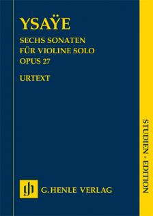 YSAYE - SECHS SONATE FÜR VIOLINE SOLO OP.27 URTEXT (GERTSCH)