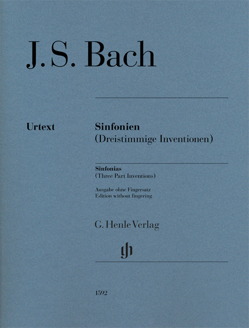 J. S. Bach - SINFONIEN (DREISTIMMIGE INVENTIONEN) URTEXT