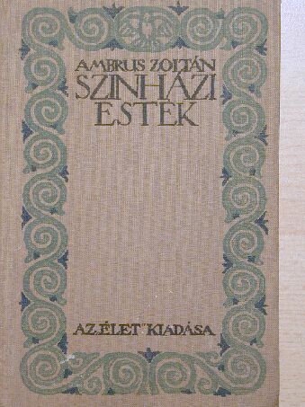 Alarcon - Szinházi Esték [antikvár]