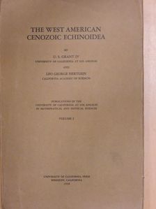 Leo George Hertlein - The West American cenozoic echinoidea [antikvár]