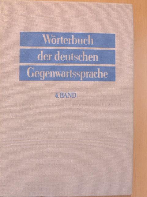G. Ginschel - Wörterbuch der deutschen Gegenwartssprache 4. [antikvár]