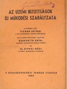 Az üzemi bizottságok új működési szabályzata [antikvár]