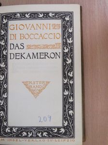 Giovanni di Boccaccio - Das Dekameron I. [antikvár]