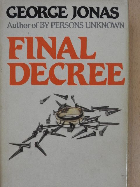 George Jonas - Final Decree [antikvár]